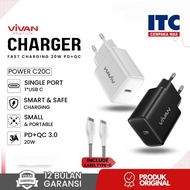 Vivan Power C20C 20W Charger Head Adapter Original with Warranty
