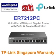 TP-LINK ER7212PC Multi-WAN VPN Router with PoE & ODAMA Controller (Total 10 Ethernet & 2 SFP) - 5 Ye