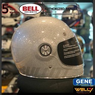 BELL Bullitt Gloss Silver Flake Full Face Helmet 100% Original From Authorized Dealer