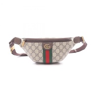 【二手】Gucci Ophidia GG Supreme 腰包/斜挎包，839106FAEOF9745，米色，PVC塗層帆布，皮革腰包