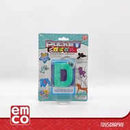 EMCO POCKET SAFARI DINOSAUR LETTER D MORPHERS TRANSFORMER ROBOT ANIMAL-Energy Blast