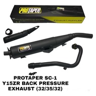 PROTAPER Y15 LC135 LC4s Lc5s Sc-1 Back pressure Exhuast Pipe Ekzos Siap cover exhaust 28mm 32mm 35mm