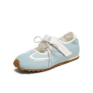BASTO Womens Mary Jane Flat Shoes รองเท้าแมรี่เจน รองเท้าส้นแบน รองเท้าบัลเล่ต์ D3138