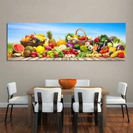 Kitchen Wall Art Vegetables and Fruits Posters Canvas Painting Posters and Prints Pictures Restauran