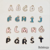 PACKAGE 26PCS CHARM ENAMEL INITIAL LETTER/CHARM LETTER AZ