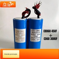 Cbb60 45UF+CD60 300UF 2 in 1 Capacitor Lift Tire Remover Capacitor 4 Wire Capacitor 450V/250V 50 x 1