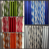 Wavy Spiral Design Ring Curtain Geena Cloth 5ft 6ft and 7ft sold per piece