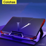 Adjtable Laptop Cooler Laptop Stand Cooling Pad With Five Cooling Fans Laptop Holder Two B Port Bracket For MacB00k Lapt