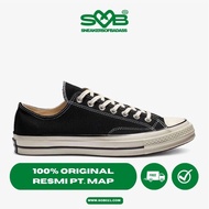 Sepatu Sneakers Converse Chuck 70 Ox (U) Black/White - 162058C