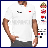 T Shirt Polo Kolar Ford Mustang Cotton Sulam Motorsport Racing T-Shirt Tshirt Unisex Tee Casual Paka