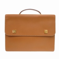 愛馬仕 Danube 38 Chamonix NATURAL公事包（V Piano）復古商務包 0842 [二手] 愛馬仕