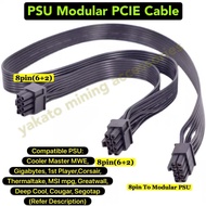 Modular Power Supply PSU PCIE cable 8 pin Male to Dual 8pin Male / Cooler Master / Corsair / CPU 8pi