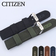 手表带 Original genuine Citizen light kinetic energy outdoor sports nylon watch with canvas 18mm20mm22mm24 military watch men's watch