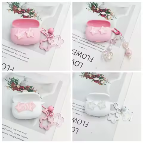 Cute Earphone Cover For Huawei FreeClip 2 Case Silicone with keychian cover for Huawei FreeClip cove