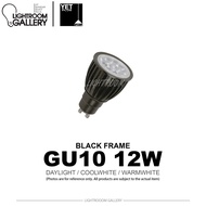 YETPLUS GU10 8W PC WHITE / 8W 12W ALUMINIUM BLACK - LIGHTROOM GALLERY