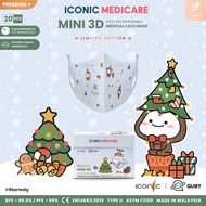 Petite Precious - Mini 3D 4 layers Iconic Baby Premium Medical Face Mask (Christmas Series) with Individual Wrap