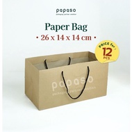 Kraft Paper Bag 26x14x14 cm Paper Bag/ Bag/