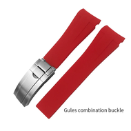 2024 Curved End Rubber Watchband 18mm 19mm 20mm 21mm 22mm for Rolex Submariner GMT Daytona Datejust