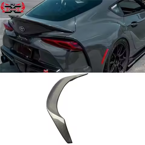TRD Style Rear Spoiler Carbon Fiber Trunk Lid Spoiler Wing For Toyota Supra A90 A91 Body Kit Accesso