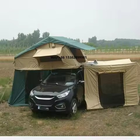 New Design Polyester Taffeta Tent Roof Top Tent Fiberglass Car Roof Top Tent for Almost All Vehicles