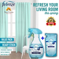 Febreze Fabric Refresher with Ambi Pur Spray+Refill 320ml / Single Pack - Penyegar Kain Febreze (Val