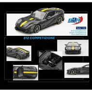 BBR 1:64 812 Competition Grigio Competition grey yellow Diecast model car