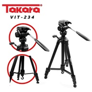 tripod Takara VIT 234 fluid head + bag video tripod