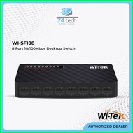 ◹ ◎ Witek WI-SF108 8 Port 10/100MBps Desktop Switch
