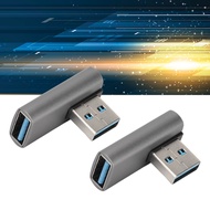ตัวผู้ USB3.0เป็นอะแดปเตอร์ตัวเมีย2ชิ้นตัวแปลง USB 90องศากับ USB 10Gbps สำหรับใช้ในบ้าน