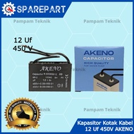 KAPASITOR CAPACITOR 12Uf Mikro 450V AKENO KABEL KOTAK KONDENSOR 12 UF