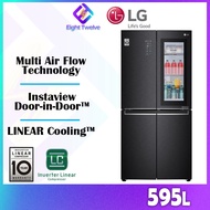 595L LG Linear Inverter Slim French Door Fridge Peti Sejuk with InstaView Door-in-Door™ | GC-Q22FTQKL