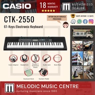 Casio CTK-2550 61-Keys Electronic Keyboard with Keyboard Stand, Book, and Headphones (CTK 2550 / CTK