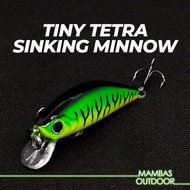 Tiny Tetra Sinking Minnow Fishing(5.5cm/6g) Mini Treble Hook Lure Baits Casting Pancing Laut Tenggir