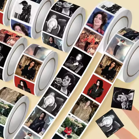 500PCS New Music Idol Michael Jackson Series Graffiti Sticker Pop Rock Singer Printing Luggage Noteb