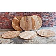 Round Plank Teak Interlocking Table Top Inventor Diy Making Available In 5 Sizes 40 "50" 60 "80 Hrs.