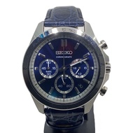 SEIKO mens watches SPIRIT CHRONOGRAPH analogues leather NVY 8t63-00d0 Direct from Japan Secondhand