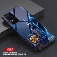 Glossy Glass Glitter Case For Type hp poco F4 poco F1 poco F3 poco F5 poco F6 poco LatestF7 - Fashio