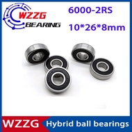 6000-2RS bicycle hybrid ceramic ball bearing 10*26*8mm hub bearing