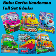 Buku Cerita / Car Story Book  Jom Kenali Saya! Bas / Kereta Api / Kereta / Trak / Kapal / Kapal Terb