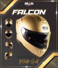 GILLE FALCON Matte Gold edition fullface Helmet