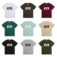 [Taiwan Shipment] Summer Thin Style Breathable Sports T-Shirt 3X3 American Quick-Drying Short-Sleeve