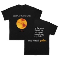 Yellow Coldplay Parachute Shirt Merchandise by Undercroftmy Baju Lelaki T Shirt Oversize S-3XL Overs