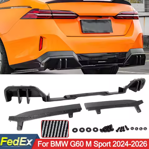Diffuser Lip Carbon Look For BMW I5 G60 Rear Bumper M Sport 530i 530e 540i 530i xDrive 540i xDrive 2