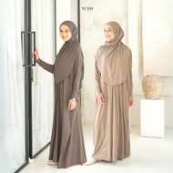 WMD Fashion - Humaira Abaya Batwing Abaya Abaya Set Abaya Dress Muslimah Rayon Premium One Set Hijab