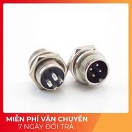 [3 Pieces]- GX12-3P 3-Pin Straight Male Round Connector 3A 125V Tech Components