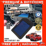 Car Air Filter PERODUA AXIA WORKS ENGINEERING Performance Engine Fuel Saver Penapis Udara Kereta