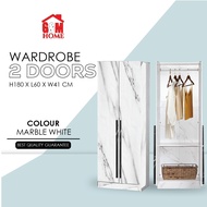 2 Door Wardrobe Almari Baju 2 Pintu Almari Pakaian Almari Murah Almari Ikea Wardrobe Cupboard Cabinet Kabinet Baju Moden