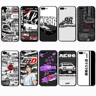 for 3c iPhone 5 5S 6 6S 7 8 Plus AE 86 Soft black TPU case