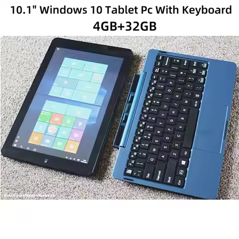 S12 10.1" Windows 10 Tablet Pc With Keyboard 64-bit Intel x5-Z830 4GB RAM 32GB ROM 1280 x 800 IPS Du