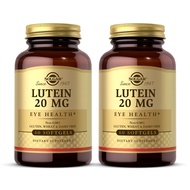 SOLGAR Lutein 20 mg - 60 Softgels, Pack of 2 - Eye Health - Gluten Free, Dairy Free - 120 Total Serv